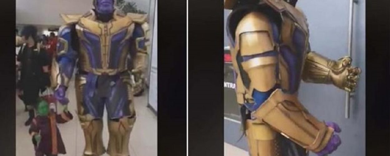 Padre e hija conquistan la red con su fabuloso disfraz de Thanos y Gamora