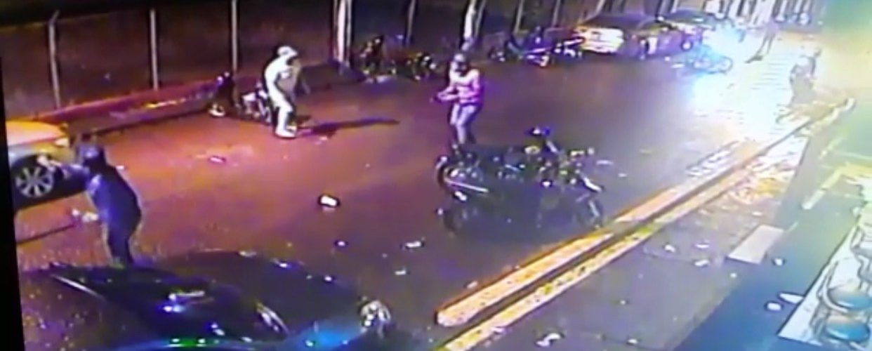 Captado en video momento asesinan joven en San Francisco de Macorís