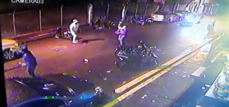 Captado en video momento asesinan joven en San Francisco de Macorís