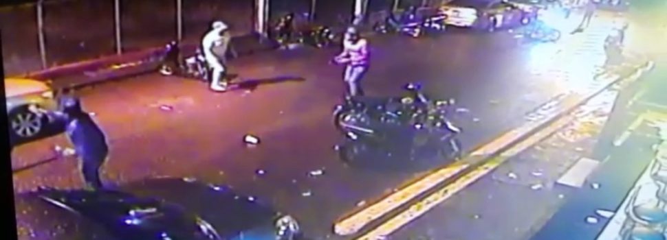 Captado en video momento asesinan joven en San Francisco de Macorís