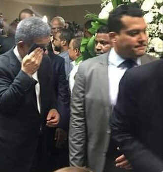 Leonel Fernández llora ante el cadáver de Monchy Rodríguez