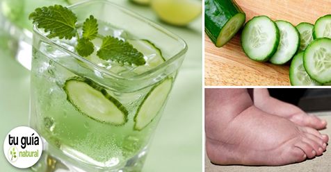 Cómo combatir la retención de líquidos usando pepino.