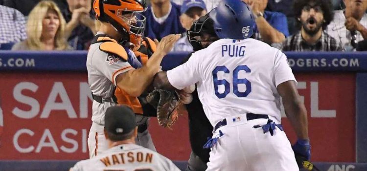 Cubano Yasiel Puig apela suspensión por pelear con Nick Hundley