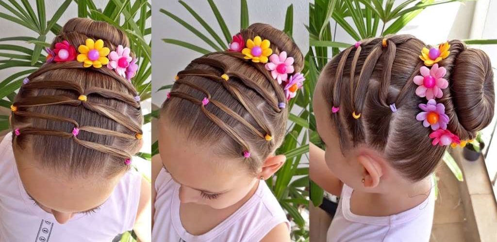 Preciosos peinados para niñas, ideales para fiestas y ocasiones especiales