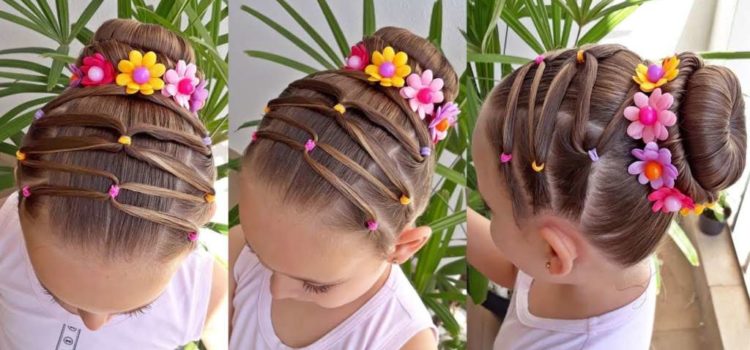 Preciosos peinados para niñas, ideales para fiestas y ocasiones especiales