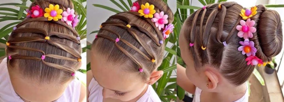 Preciosos peinados para niñas, ideales para fiestas y ocasiones especiales
