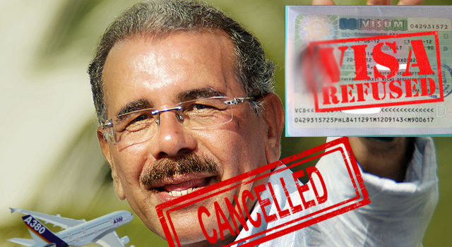 Estados Unidos le canceló el visado norteamericano al presidente Danilo Medina por corrupción