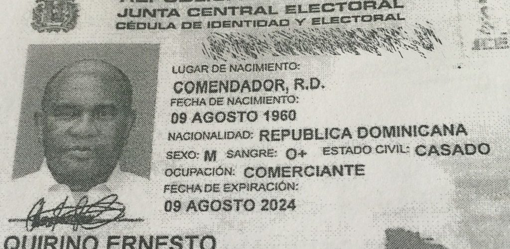Quirino obtuvo cédula en la que figura como comerciante