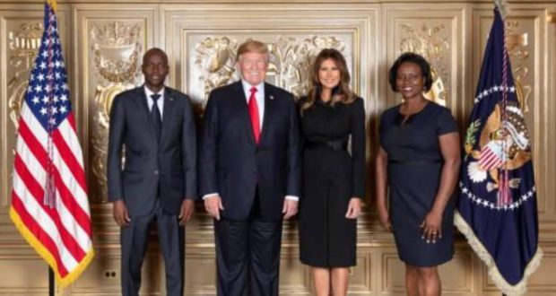 Donald Trump se reúne con el presidente de Haití, Trump evitó reunión con Danilo Medina, Trump apoya creación ejercito haitiano