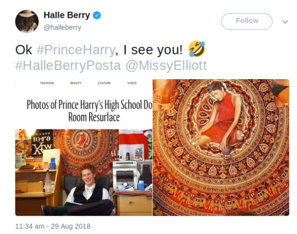El príncipe Harry tuvo como “amor platónico” a la actriz Halle Berry. Al parecer las actrices le conquistan el corazón.