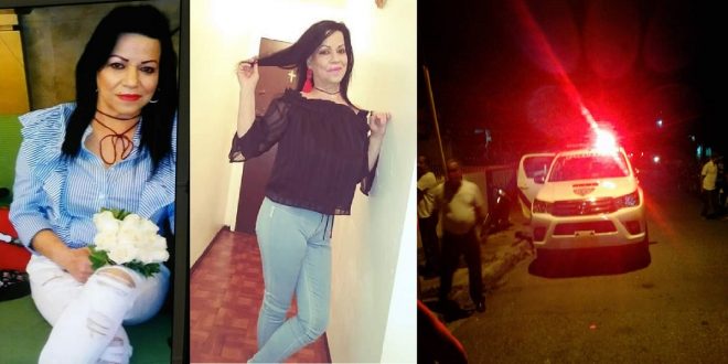Ella había regresado desde los Estados Unidos, pero anoche, dos tipos entraron a su casa y la ultimaron a tiros.