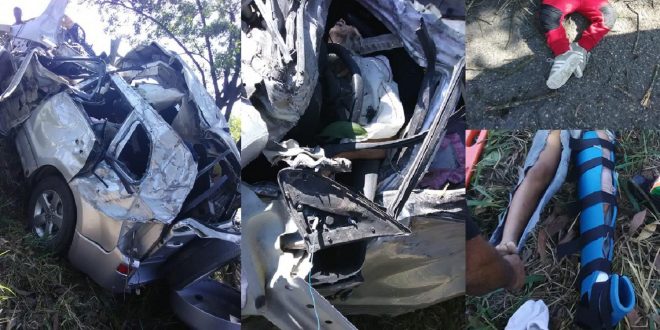 Pierden la vida abuelo y nieto en accidente. Otros dos nietos resultaron heridos.